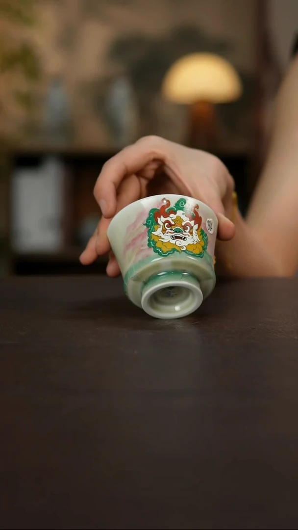杯景德镇陶瓷杯碗柴烧多人