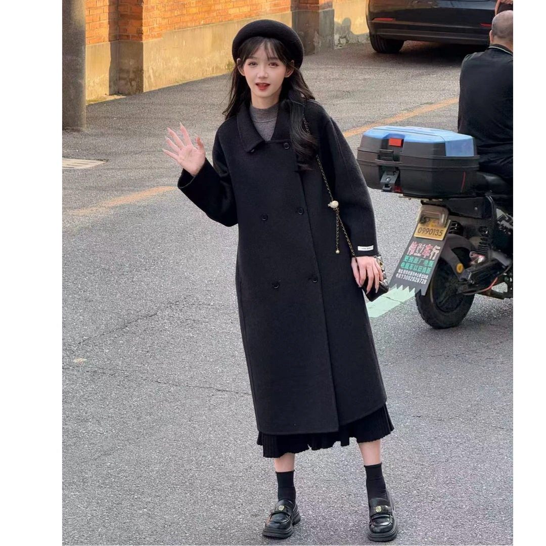 HSTYLE/韩都衣舍新款羊毛大衣女时尚百搭秋冬高级感通勤5511外套