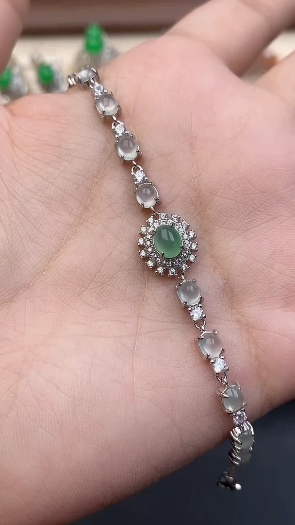 银S925镶嵌定制翡翠474745