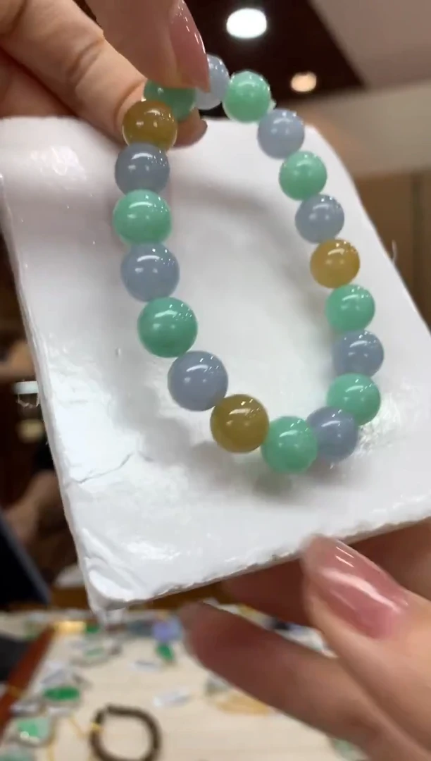 未镶嵌手串翡翠手串