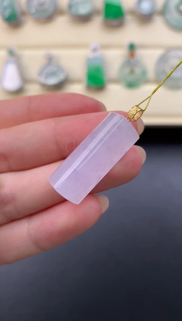 【闪购商品】翡翠颈饰18K金镶嵌W167