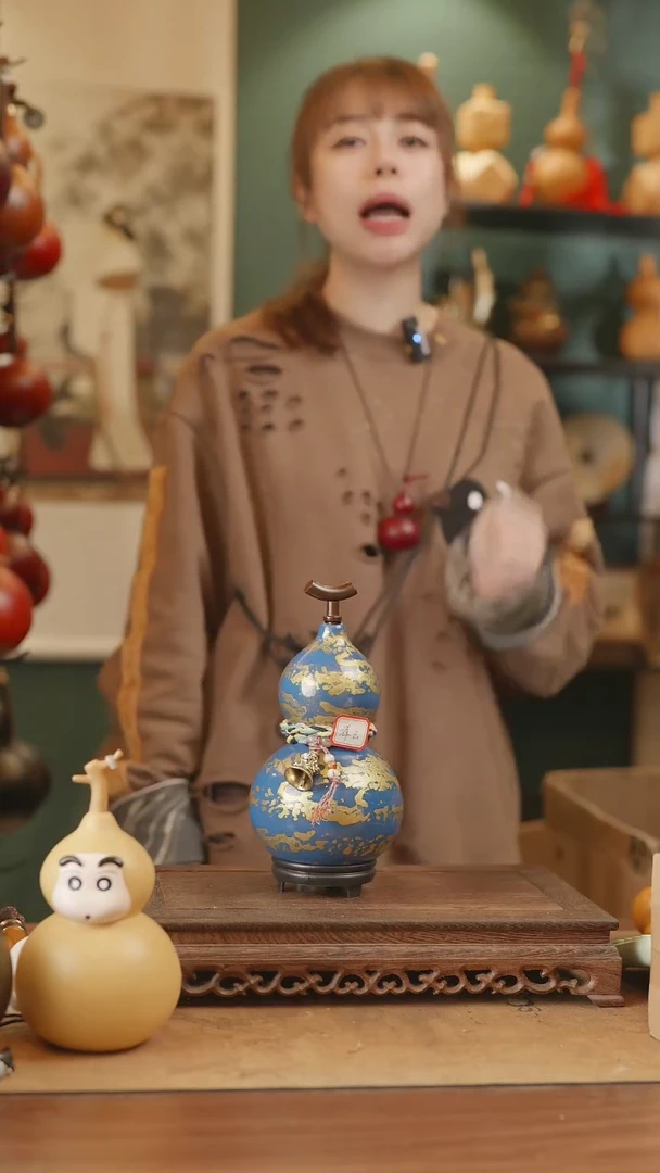 【闪购商品】116号精品天然大漆工艺防渗内胆酒葫芦~