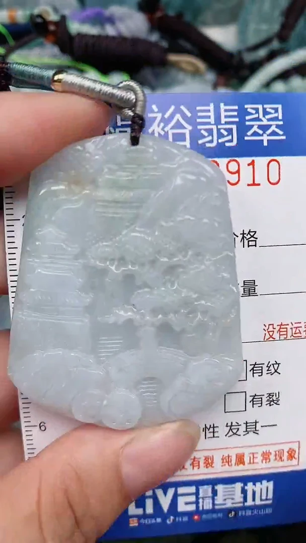 翡翠未镶嵌颈饰...0009910