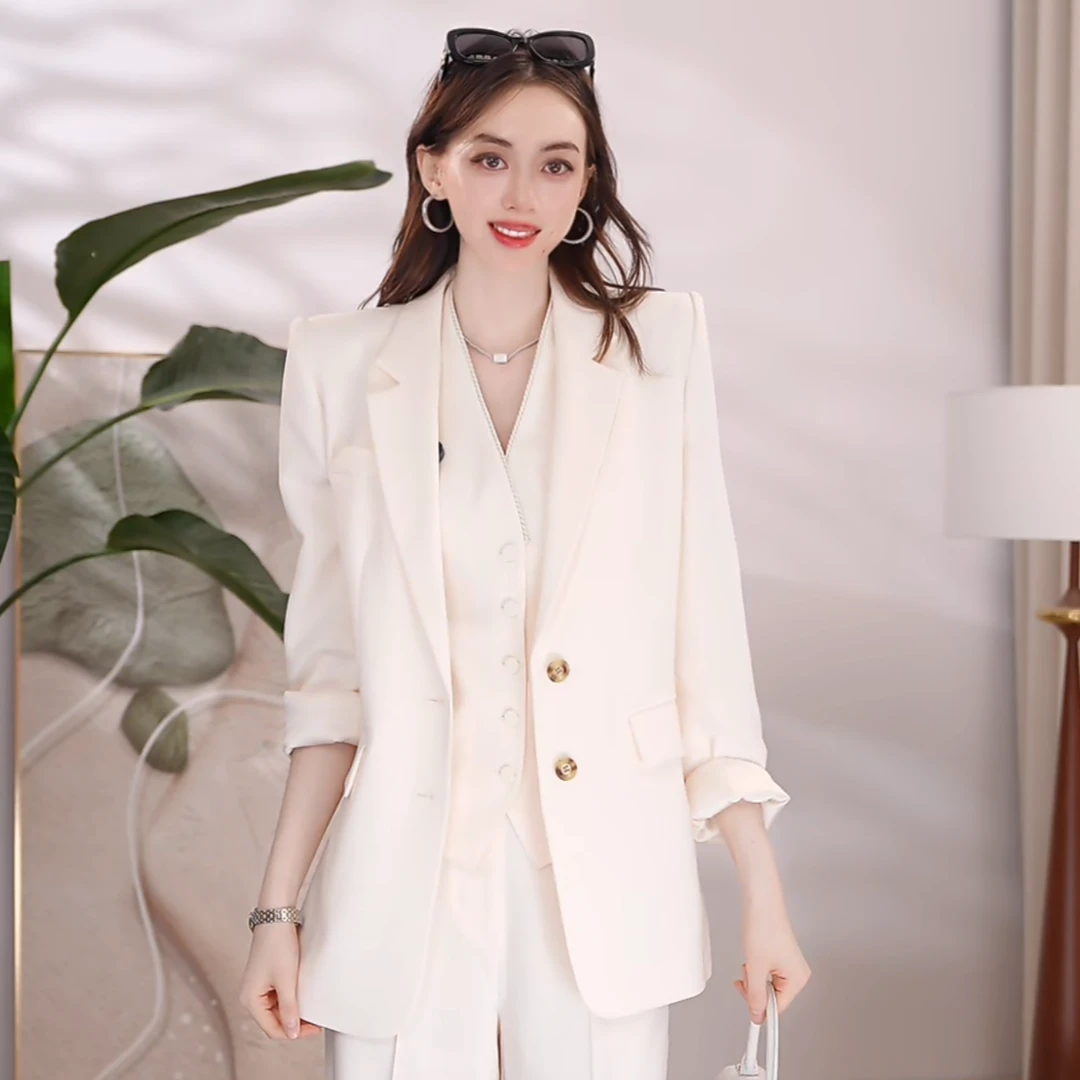 AMASS/阿玛施新款西装外套气质时尚高级显瘦西装 5400999