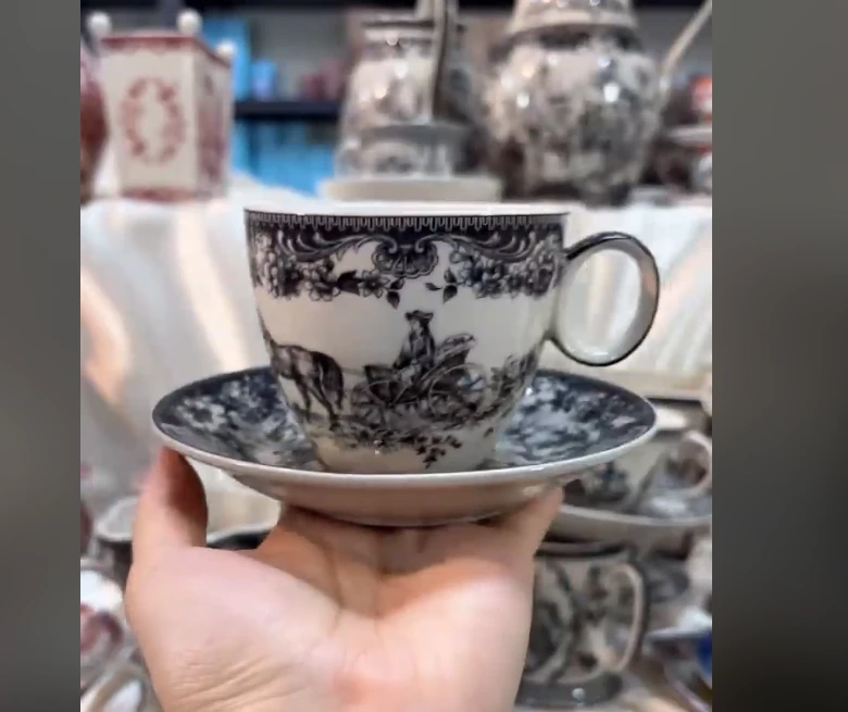 欧洲名画 cz 咖啡杯