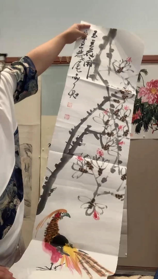 国画J陈老师国画作品一件