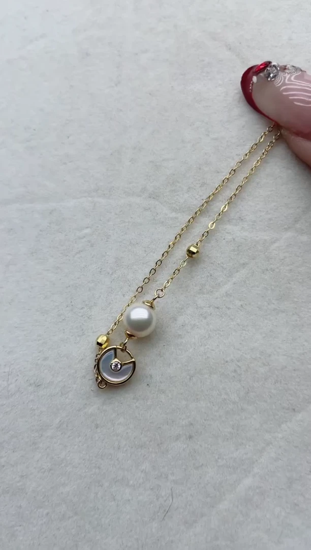 【闪购商品】海水珍珠手链银S925镶嵌A60