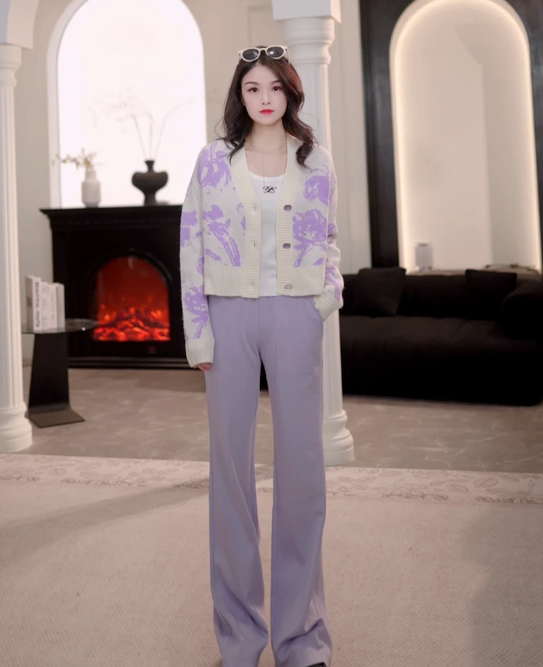 【商场同款】百搭显瘦纯色垂感云朵裤春秋高腰Y102303938