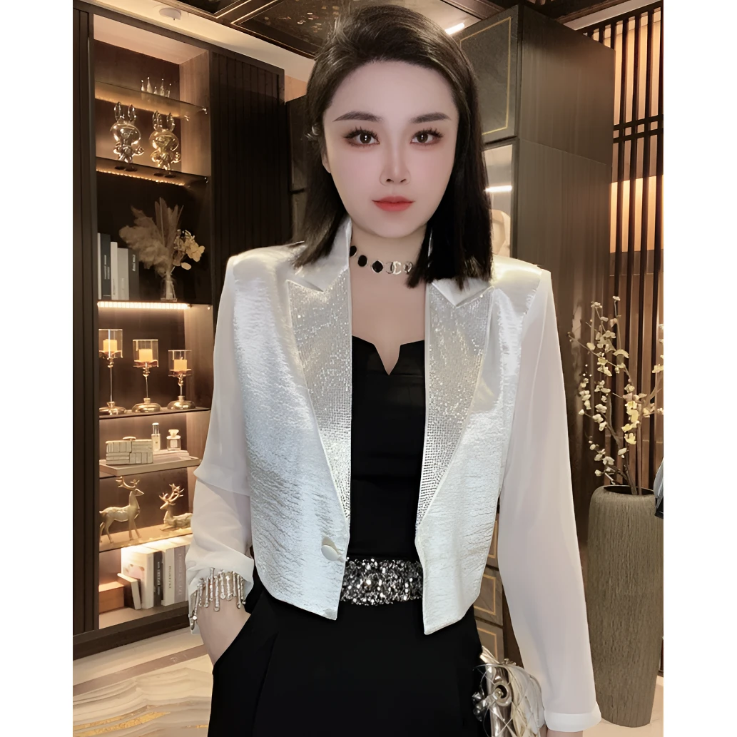 轻奢气质外套重工设计感时尚显瘦炸街小众百搭西装