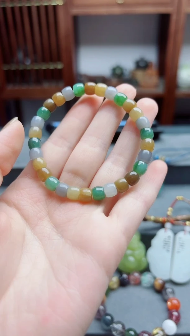 和田玉未镶嵌挂件和田玉多宝老型手串ZD