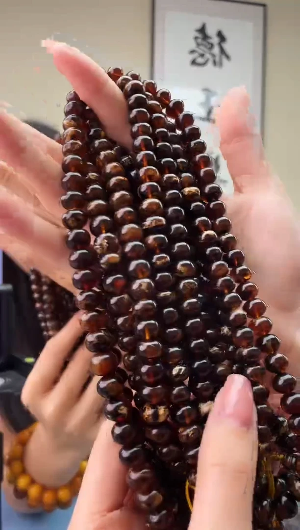 琥珀未镶嵌珠宝奇石T0黑花9+假一罚十多样性发其一