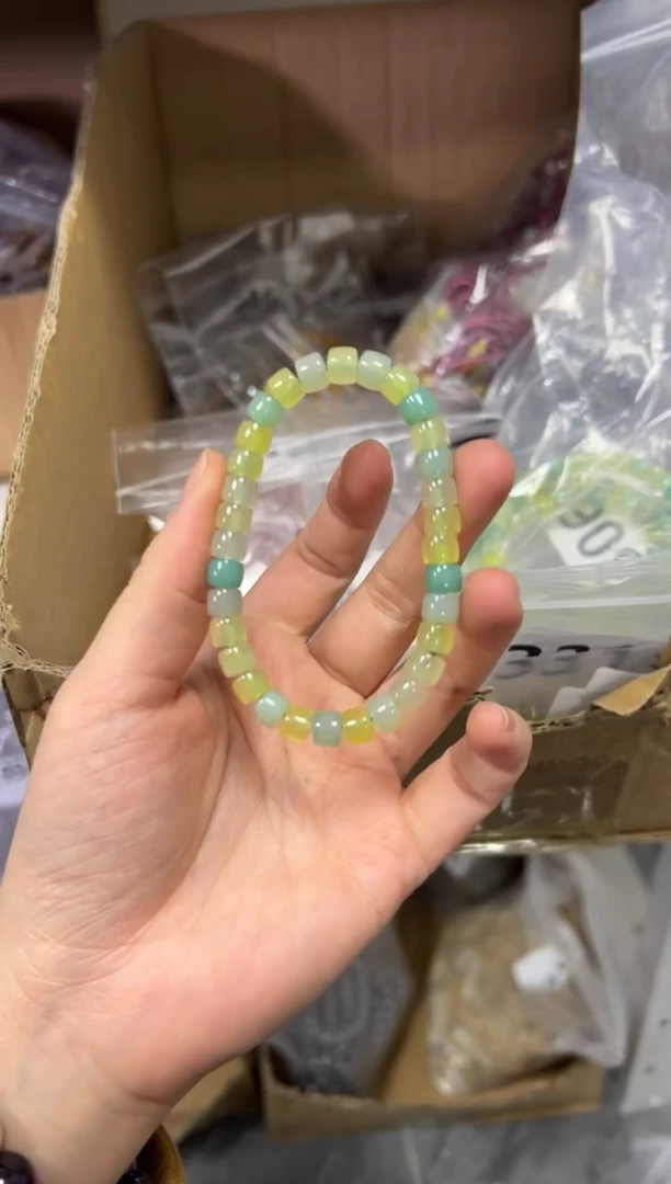 【闪购商品】玛瑙/玉髓手链未镶嵌青葡萄精工直切玛瑙手链[3060]