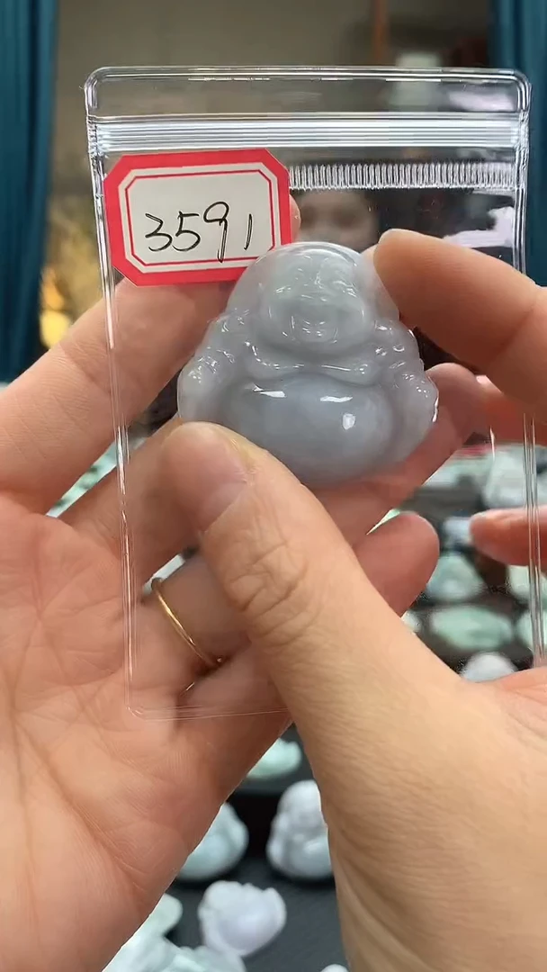 颈饰未镶嵌翡翠佛公3591