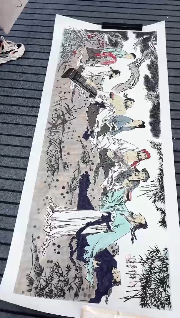 精品国画人物作品