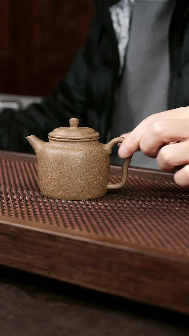 茶壶紫砂芝麻绿汲直