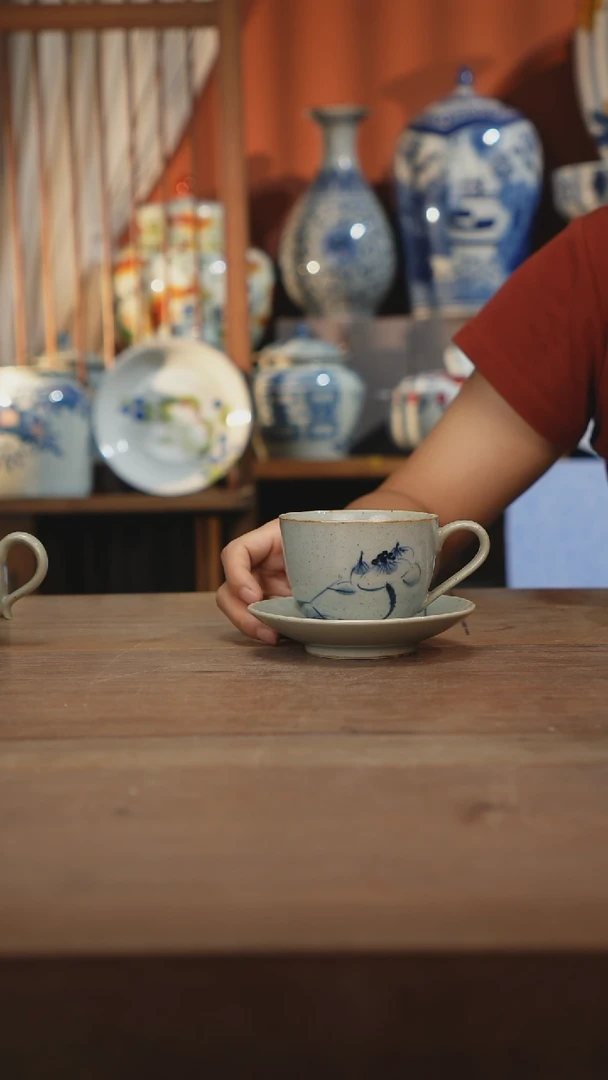 瓷片景德镇设计师釉下手绘陶瓷餐具