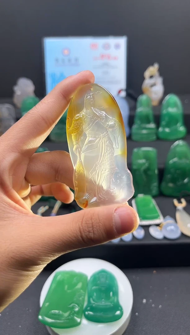 未镶嵌颈饰玛瑙/玉髓天然珠宝 一物一证