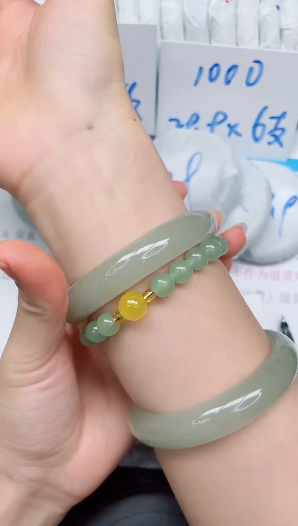 未镶嵌手镯石英质玉20-60