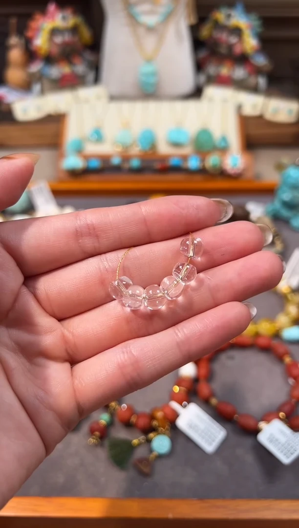 未镶嵌珠宝半成品水晶水晶配饰7.4