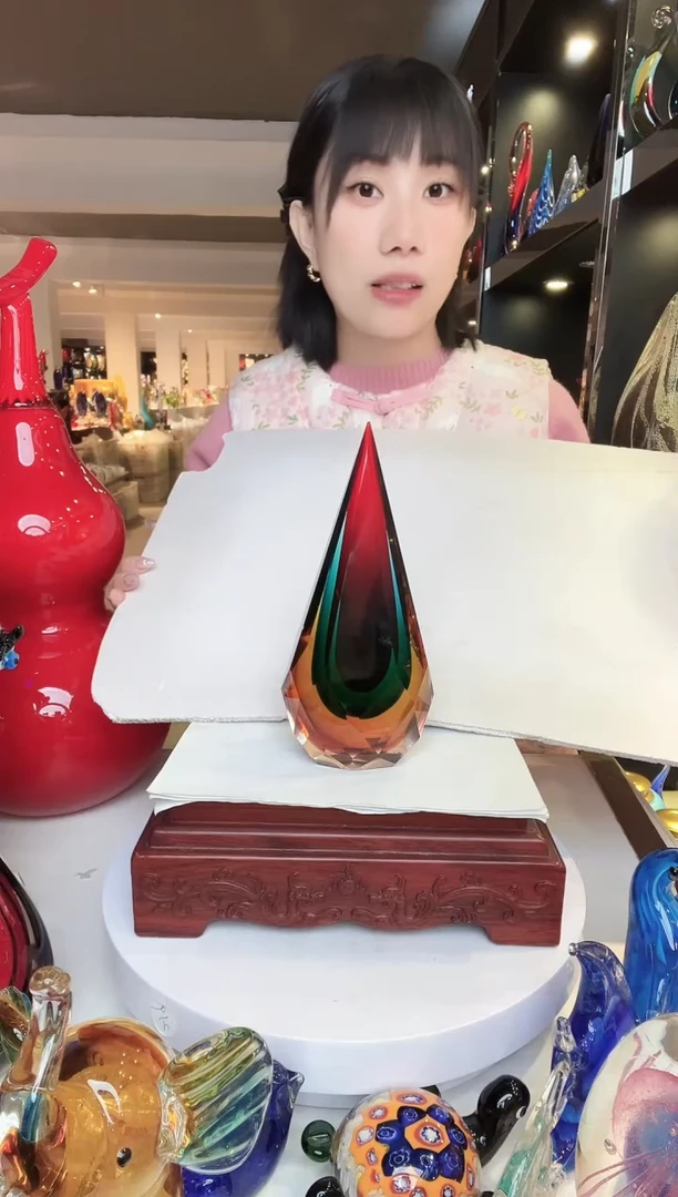 【闪购商品】茶盏琉璃摆件家居摆件