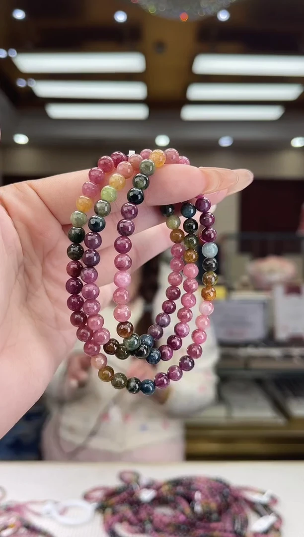 【闪购商品】碧玺/未镶嵌5mm+碧玺多圈多样性发货