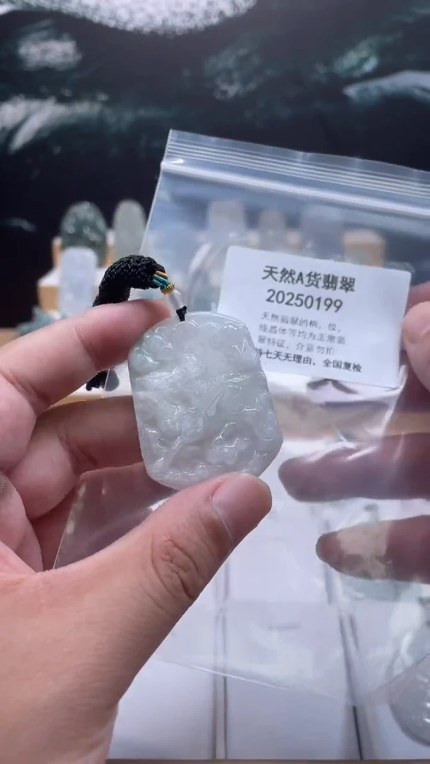 翡翠未镶嵌颈饰缅甸翡翠A货0815