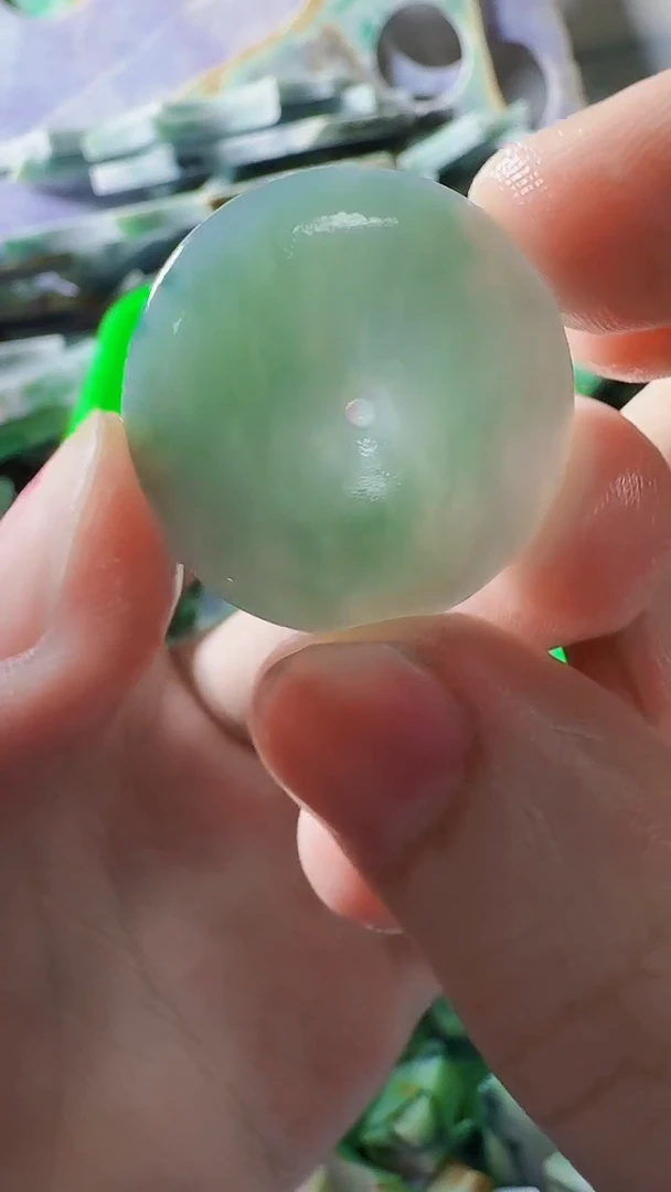 翡翠裸石缅甸翡翠A货文8475