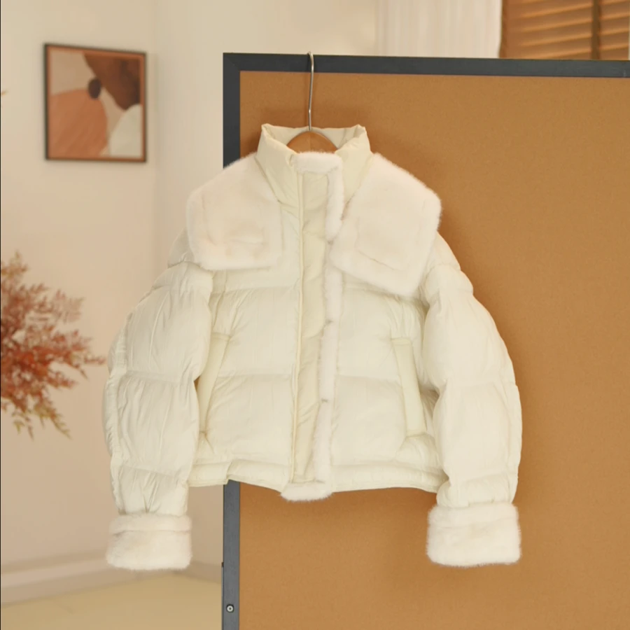 秋冬新款女大童棉服甜美韩版温柔风青少年装保暖百搭亲子-SW601