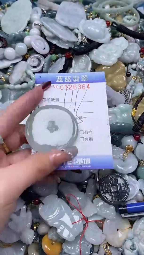 【闪购商品】翡翠颈饰未镶嵌闪购0126364多样性发其一