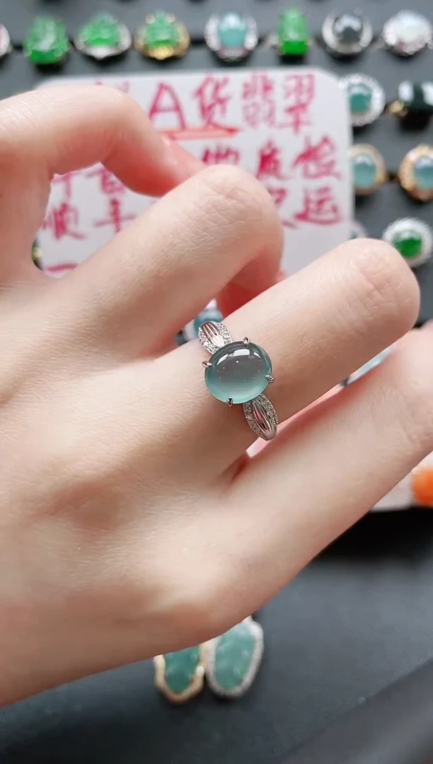 【闪购商品】翡翠戒指银S925镶嵌11111111