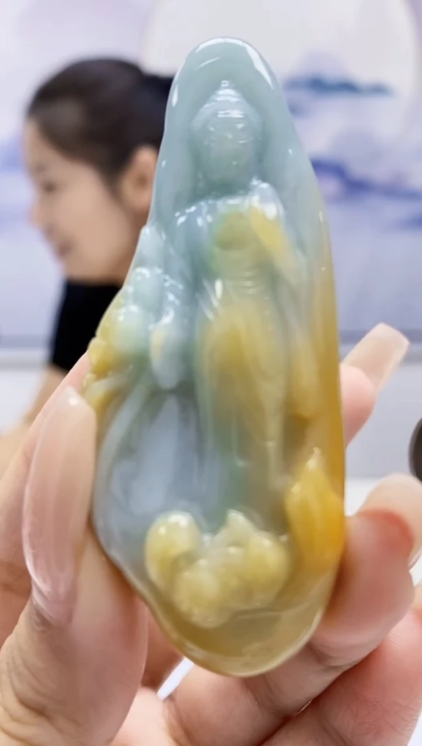 定制翡翠未镶嵌4902xx-毛货挂件58