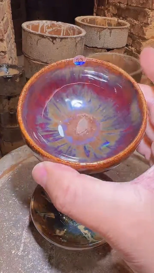 茶盏处***远53柴烧建盏主人杯