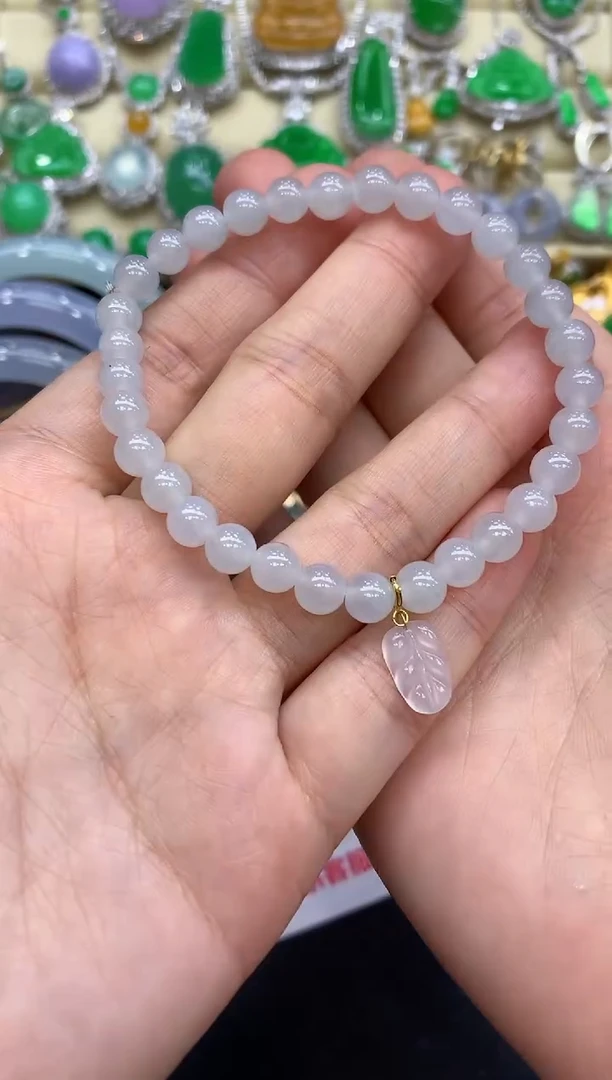 18K金镶嵌手链翡翠14-中国好珍宝