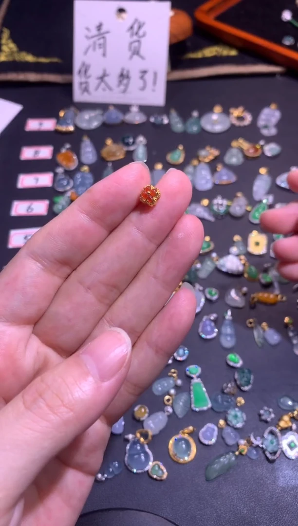 翡翠银S925镶嵌吊坠(不含链)111111