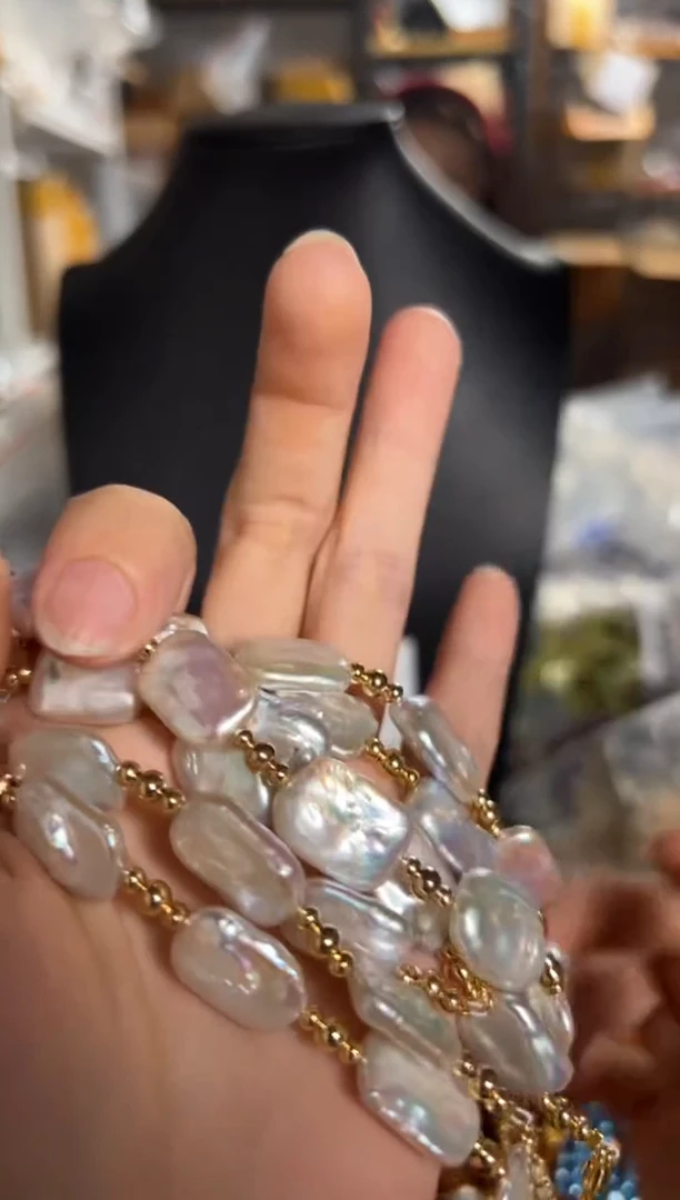 未镶嵌淡水珍珠珠宝奇石JS手链一条