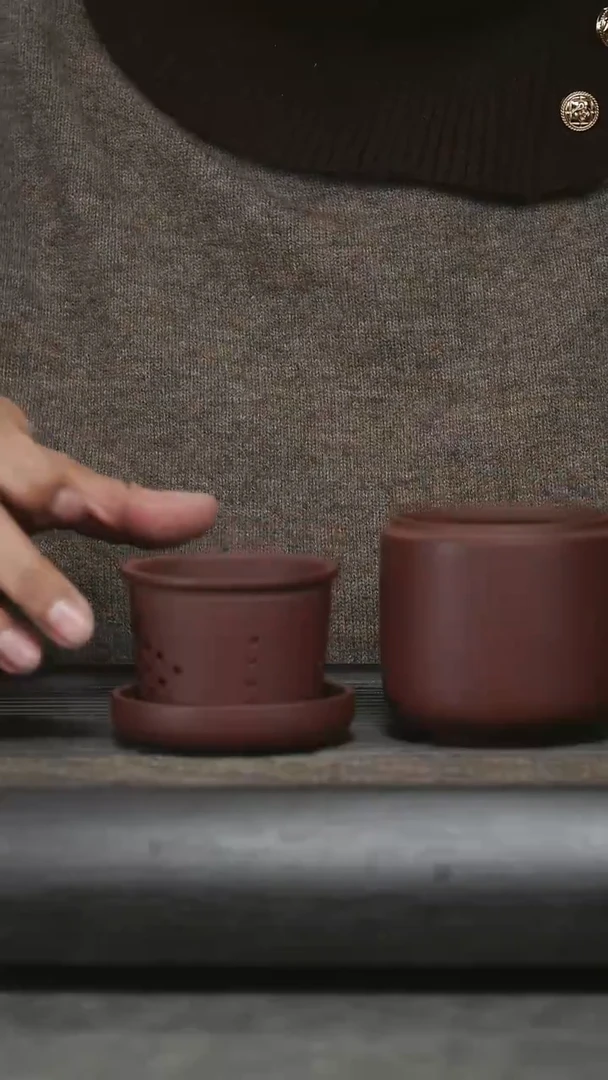 【闪购商品】紫砂茶杯小三件套@@GB00518