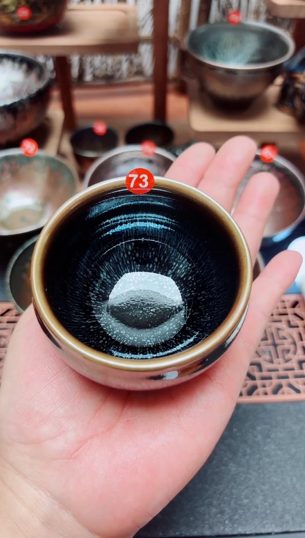 茶盏菩****睿73号6个建盏工匠茶器