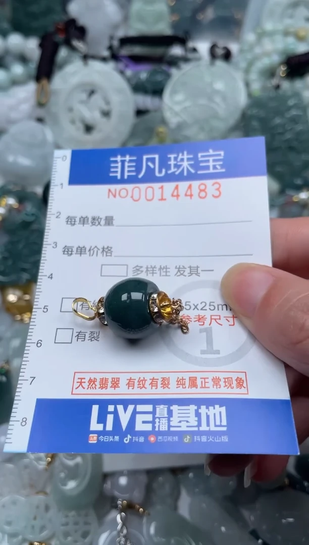 颈饰未镶嵌翡翠14483