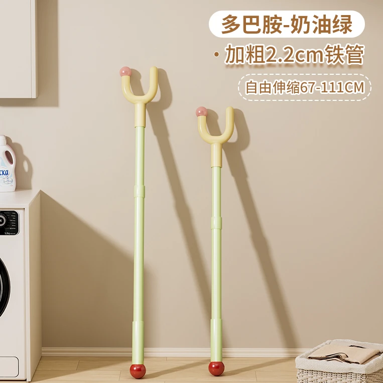 阳台晾衣杆叉子家用撑衣杆可伸缩衣架挂杆晒衣杆晾晒取衣杆晾衣服