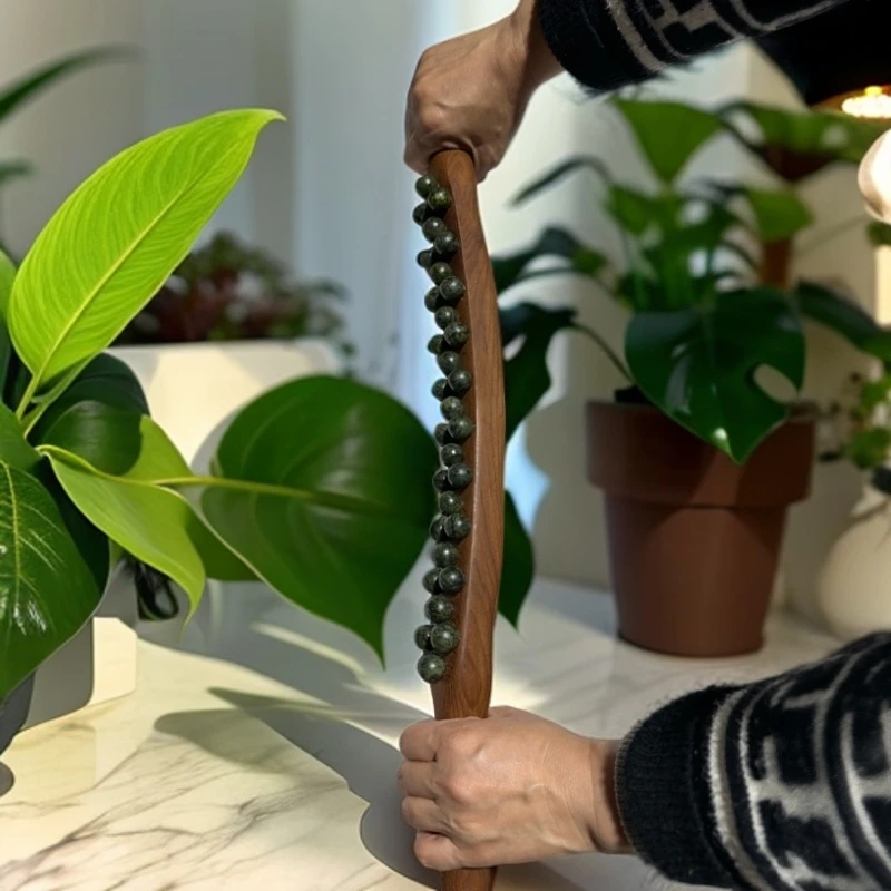 藏玉药王石开背擀筋棒31珠