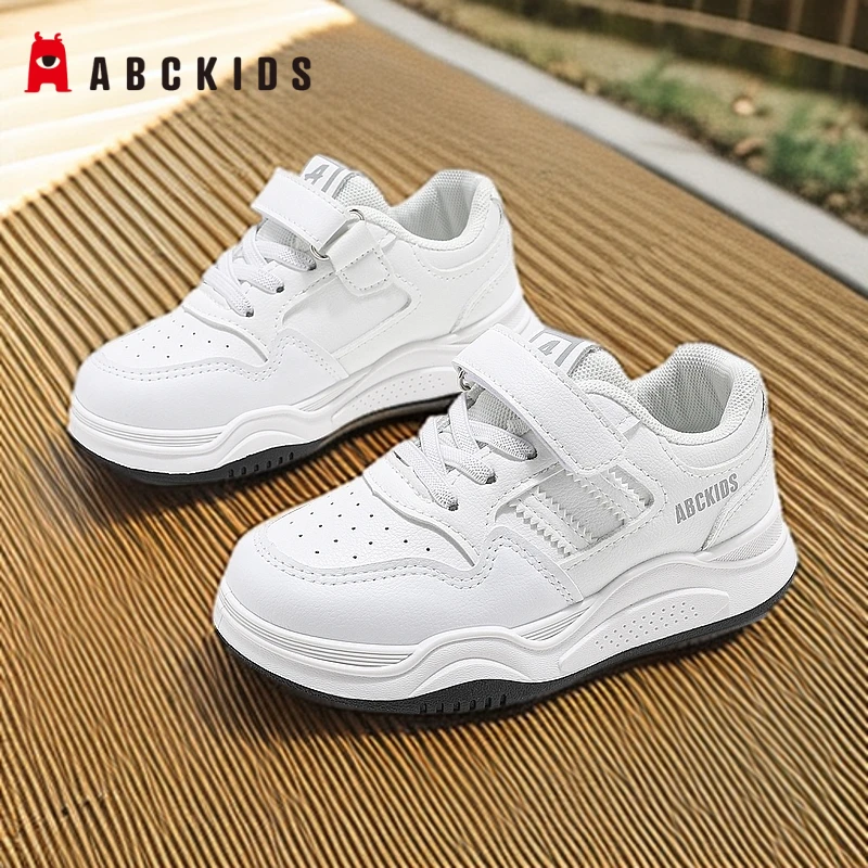 ABCkids新款时尚春季儿童男童软底潮版小白鞋女童百搭板鞋运动鞋