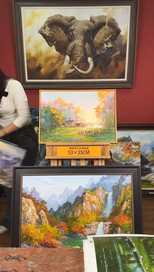 油画【98号】约53*35cm丨朝鲜原创纯手绘孤品油画丨顺丰包邮