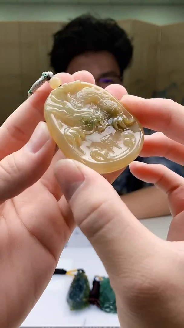 【闪购商品】定制翡翠未镶嵌4688bb-毛货挂件11