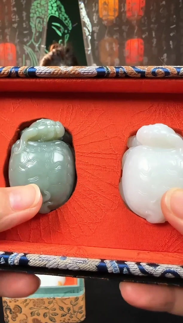 未镶嵌和田玉把件别****多龙龟