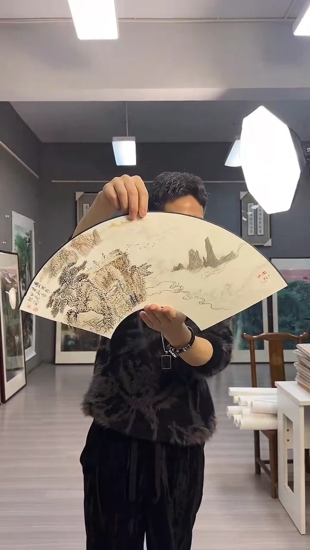 【闪购商品】国画11号叶金福老师书法扇面