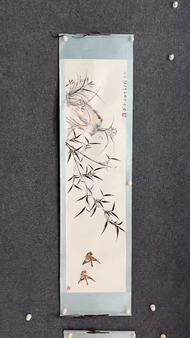 国画9.15-XX-王建华-六尺对开-君子平安（不带国检）