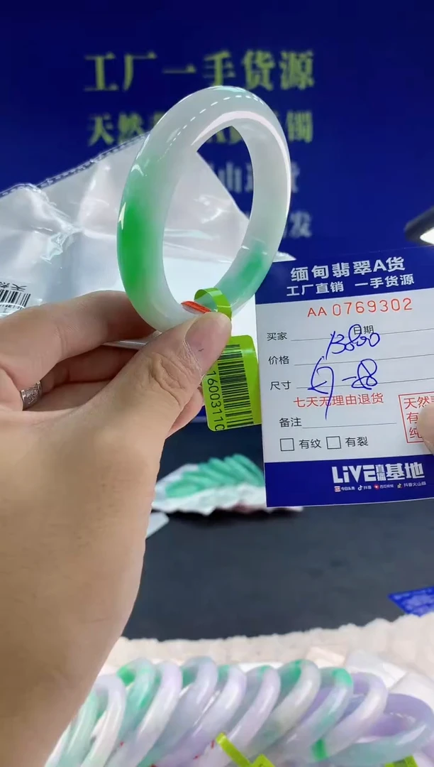 未镶嵌手镯翡翠02天然翡翠A货