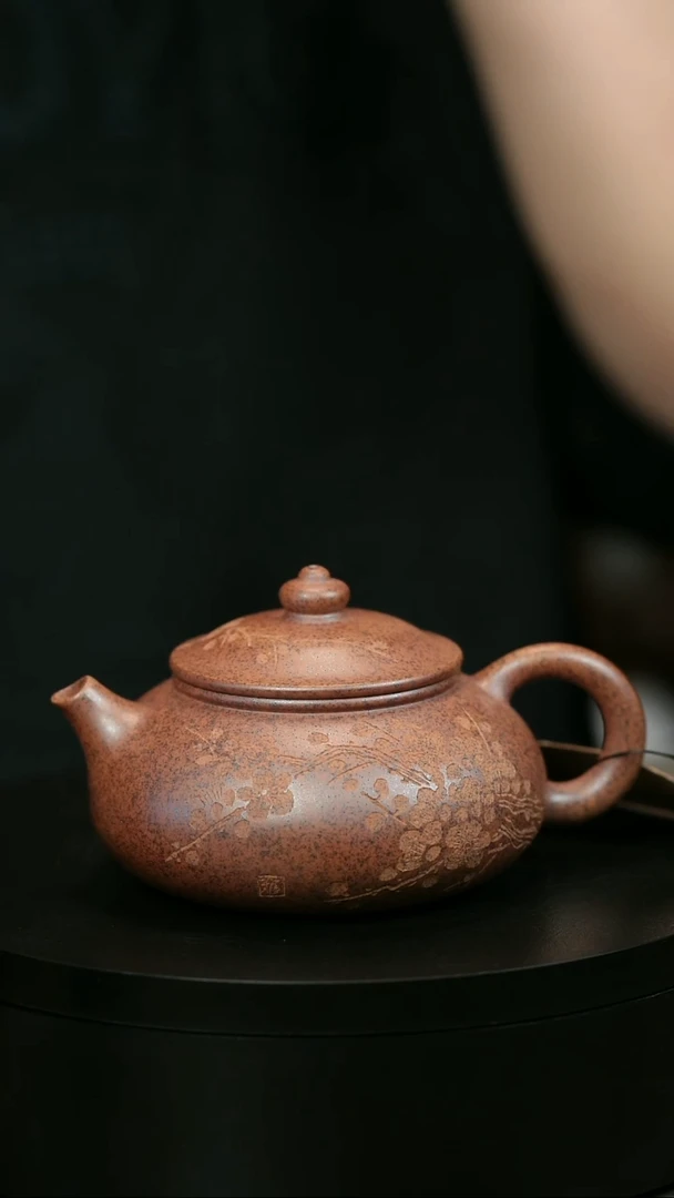 茶壶紫砂用****2H2288赵翠虹天星刻绘寒江