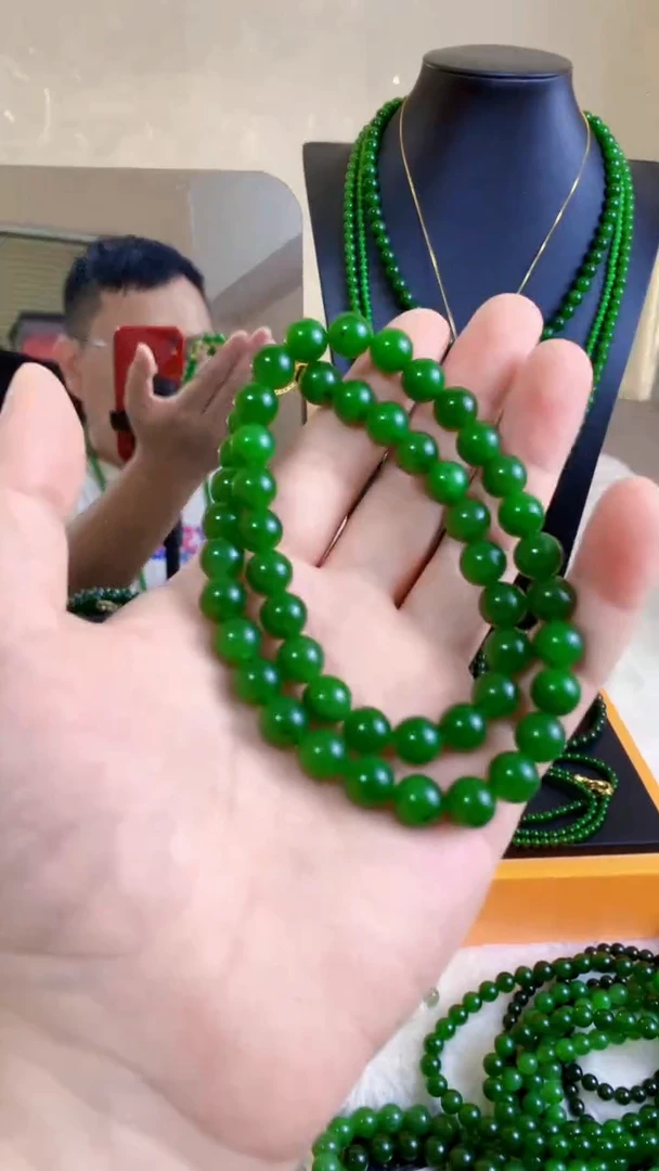 和田玉（碧玉）未镶嵌项链10