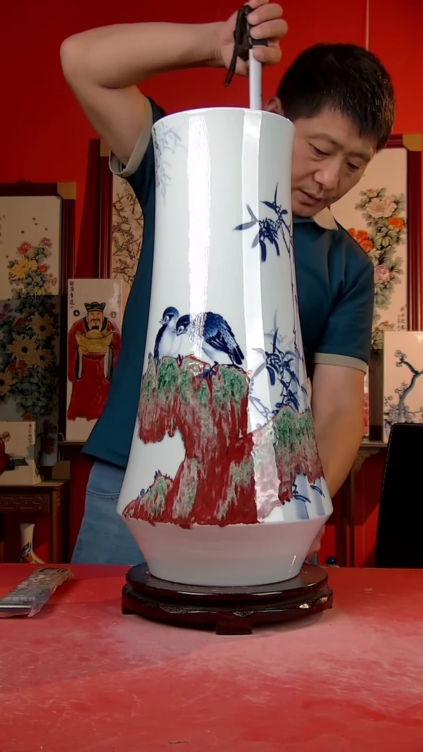 摆件景德镇陶瓷 手工手38